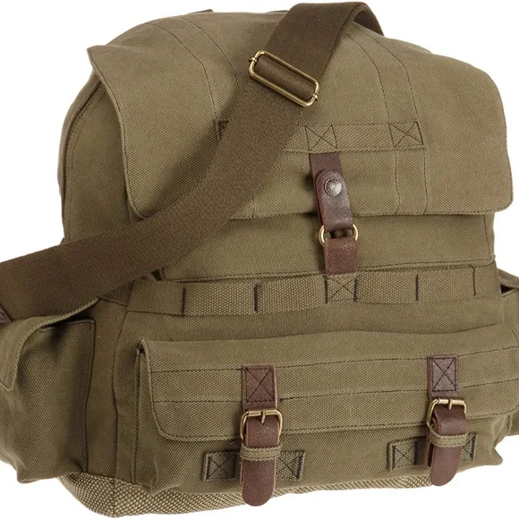 A. KURTZ Rugged Backpack RARE! NEW WITH TAGS! Khaki - Picture 3 of 8